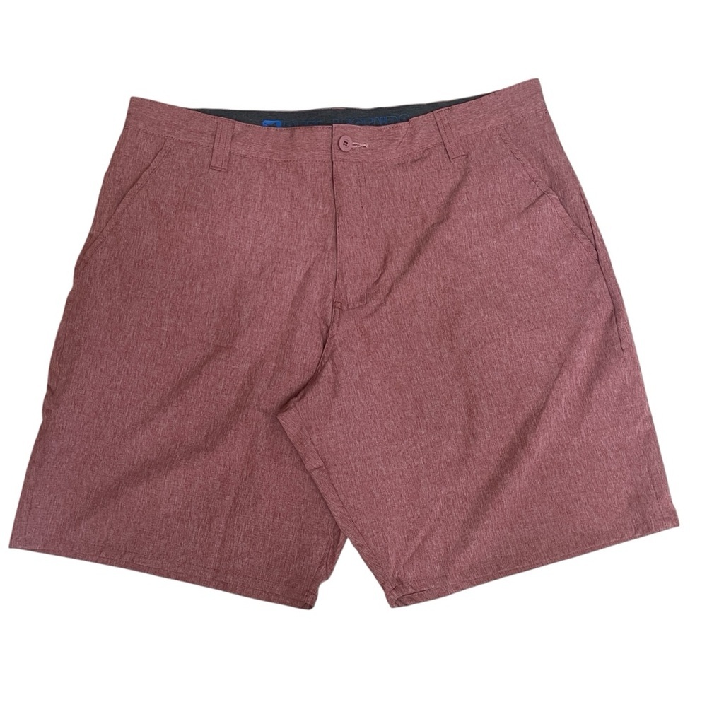 Reel Legends Performance Red Fishing Shorts Lightweight UPF Men’s Shorts Size 38